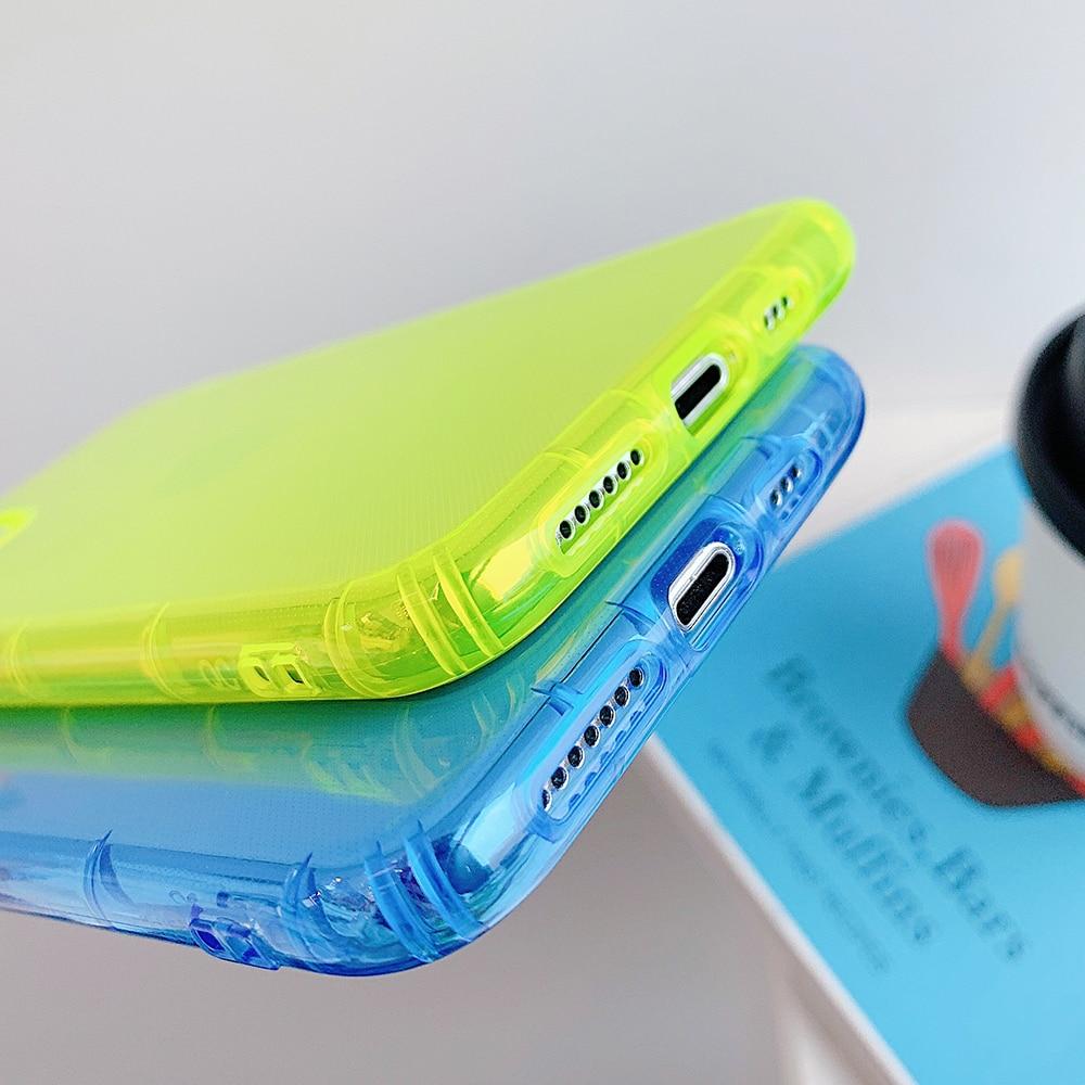 Caseovo Shockproof Transparent Neon Case For iPhone - caseovo